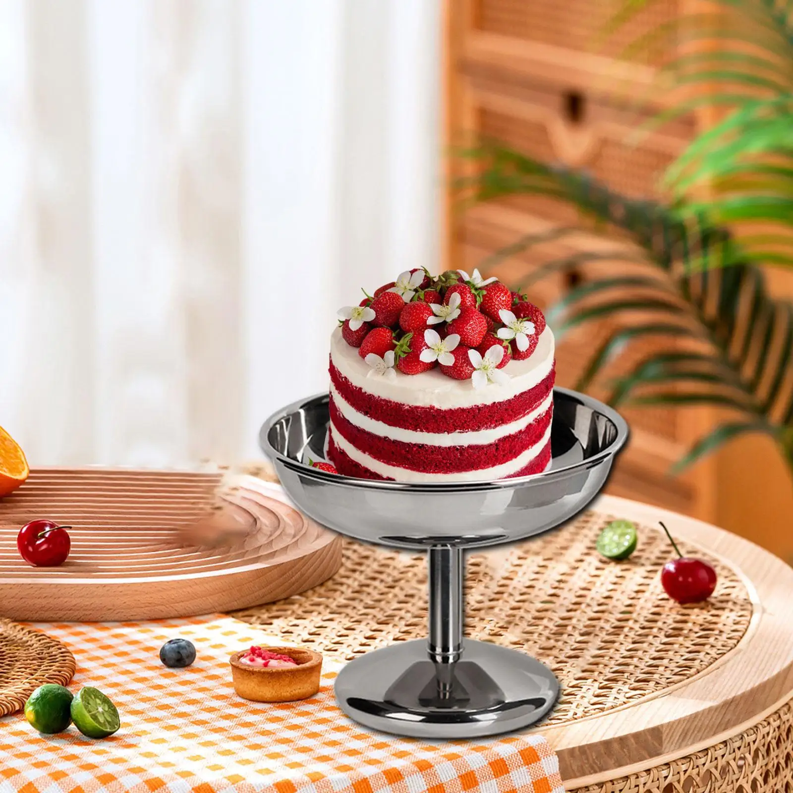 

Stainless Steel Footed Dessert Cup Multipurpose for Sundae, Pudding 4.1x3.2inch Round