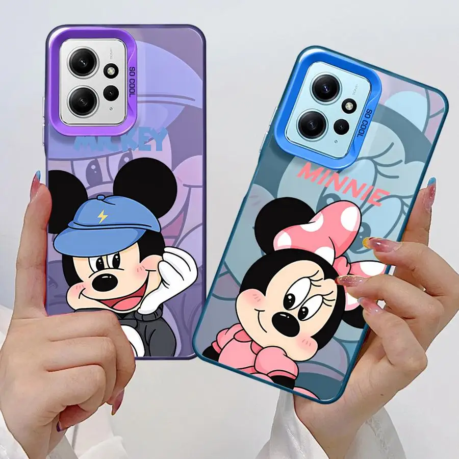 Disney Mickey Minnie Mouse Phone Case for Xiaomi Redmi Note 11 Pro 5G 12S 11S 12 13 11 Pro Plus 10S 10 Pro 13 9 5G Coque Cover