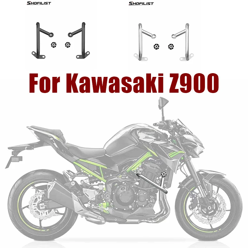 

Thickened Protective Frame for Kawasaki Z900 Modified Bumper 304 Stainless Steel Protective Bar Street Competition Anti Fall Bar