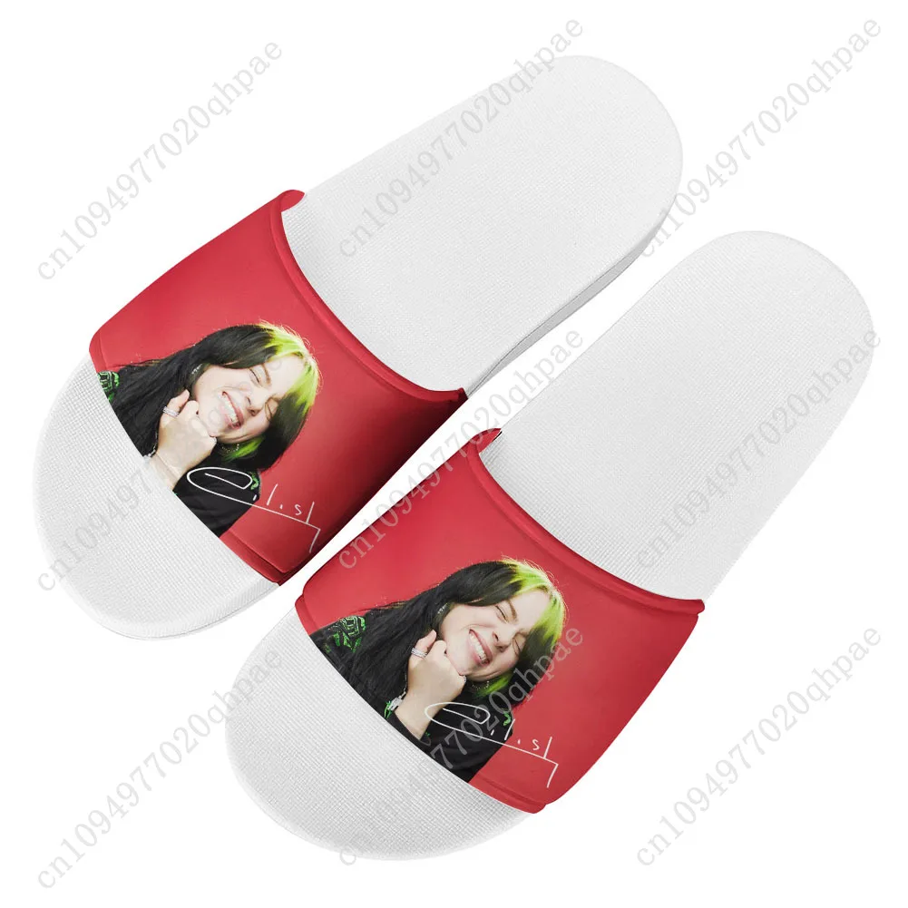 B-Billie E-Eilish Slippers Home Bathroom Sandals Water Shoes Men Women Teenagers Indoor Poor Sandal Customized Summer Slipper
