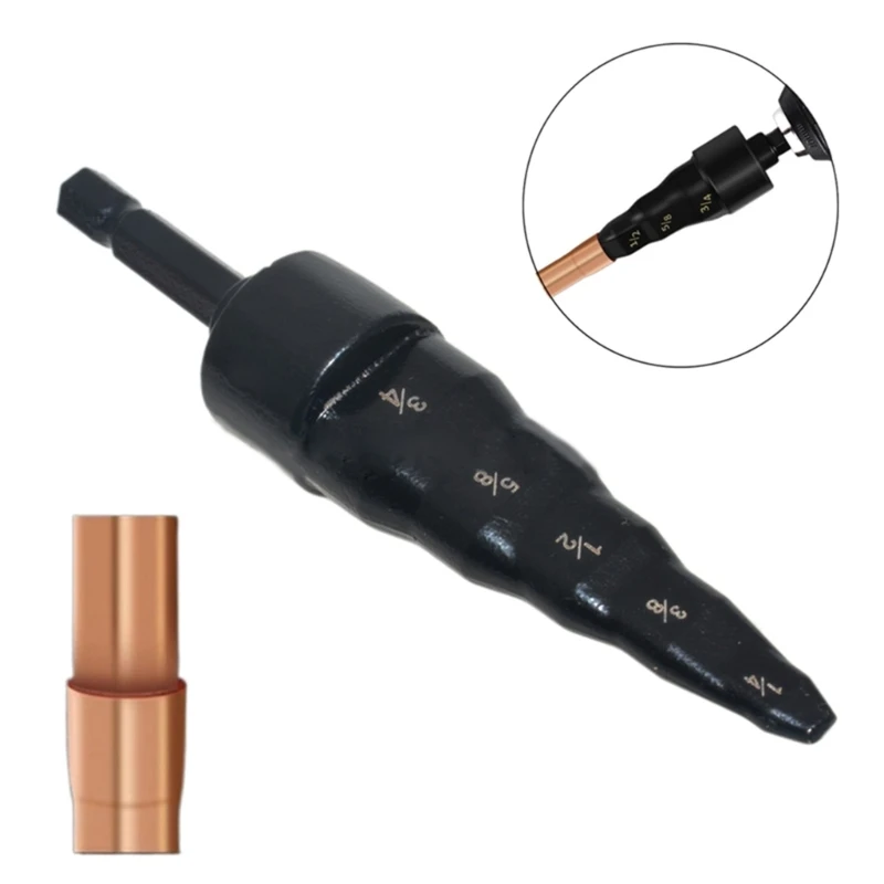 5 in 1 Swaging Spin Tool Drill Bit Air Conditioner Coppers Pipe Expander Manual