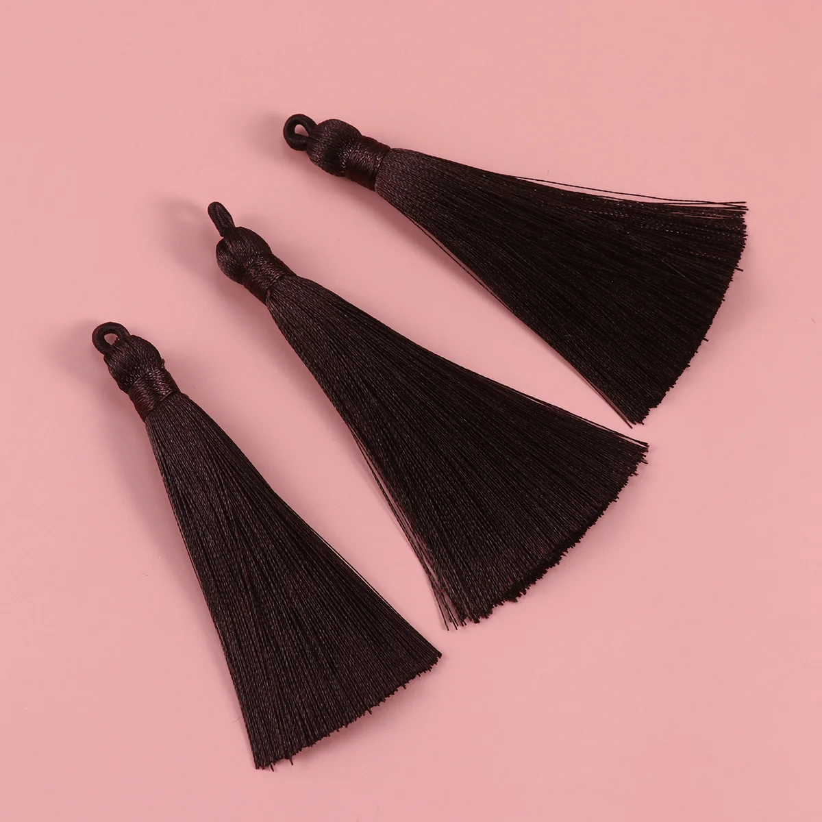 

20 pcs Ice Silk Tassel Earrings Long Color Fade Resistant Lightweight For Diy Keychain Bracelet Hanging Pendant