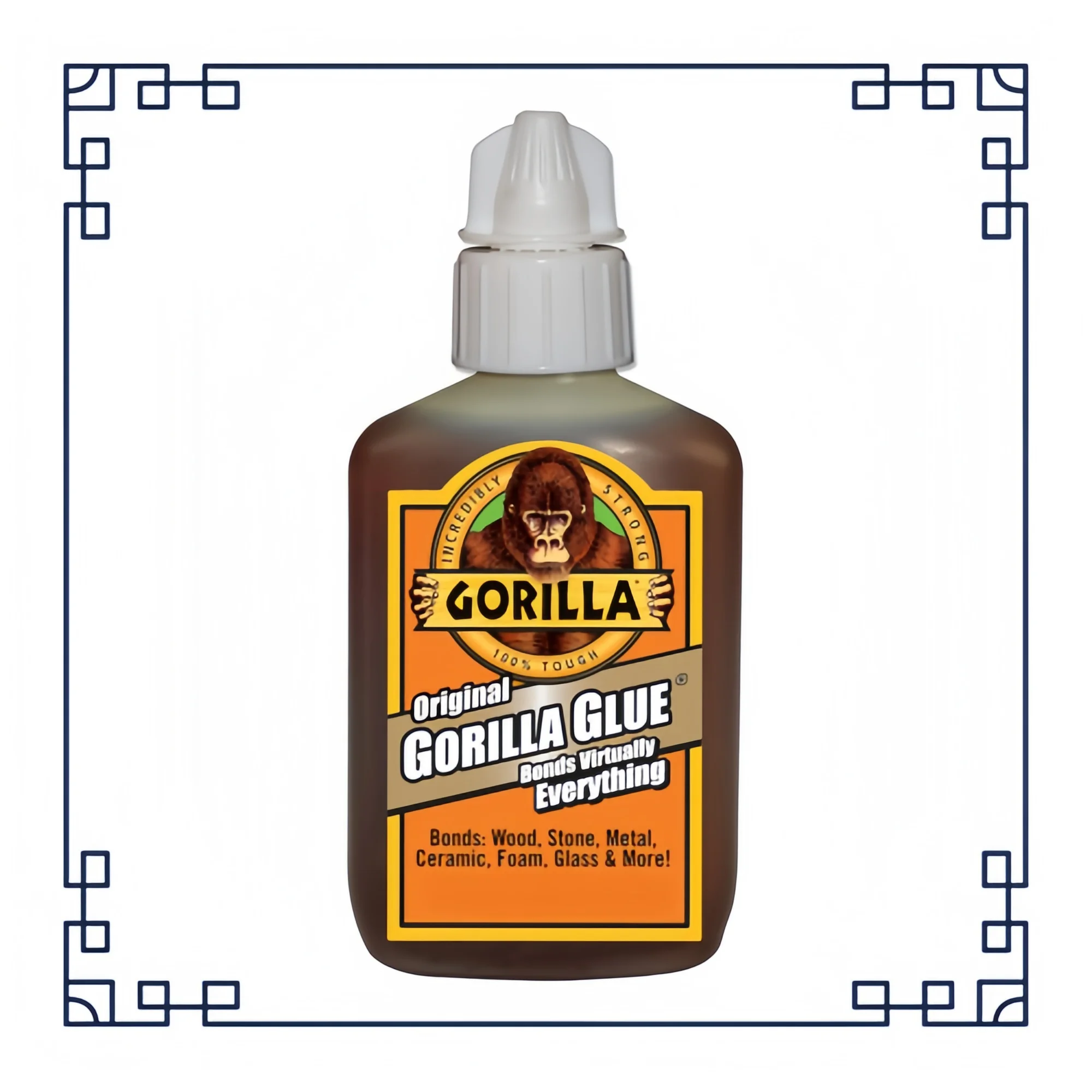 زجاجة غراء بولي بني سعة 2 أونصة - لاصق مقاوم للماء للمشروعات الداخلية/الخارجية