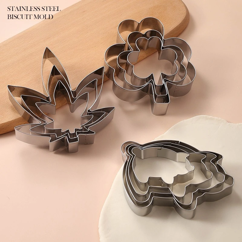 Stainless steel cookie mold fruit and vegetable plate childr