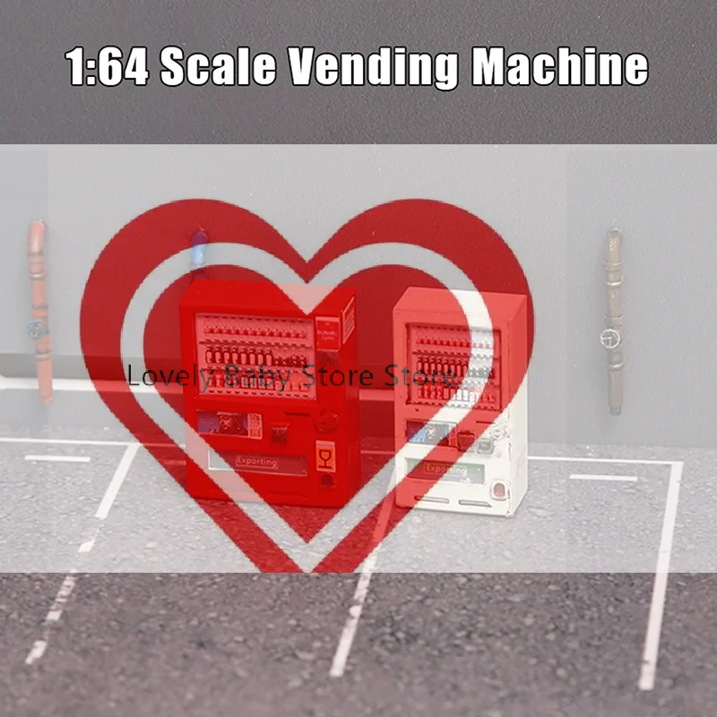 

【BS】New 1/64 Beverage Vending Machine Miniature Scene Model DIY Handmade Scene Ornaments And Collectibles