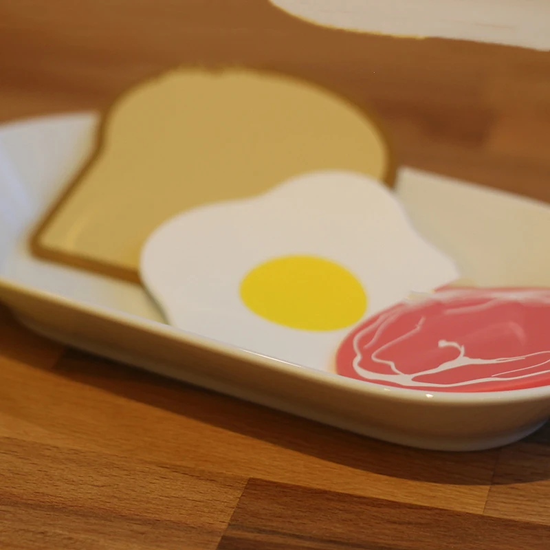2 piezas de almohadillas de silicona con aislamiento térmico, diseño de queso, pan tostado, jamón y huevo, bonitas, para posavasos de tazas y bebidas