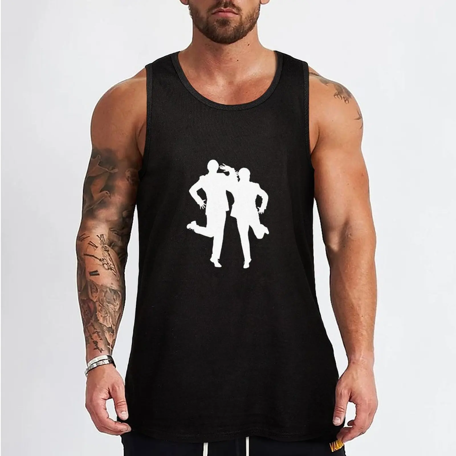 Comedy Double-Act Good Weather Rain Dance Tank Top gym t shirt men Bodybuilding shirt sleeveless vests bodybuilding t shirt