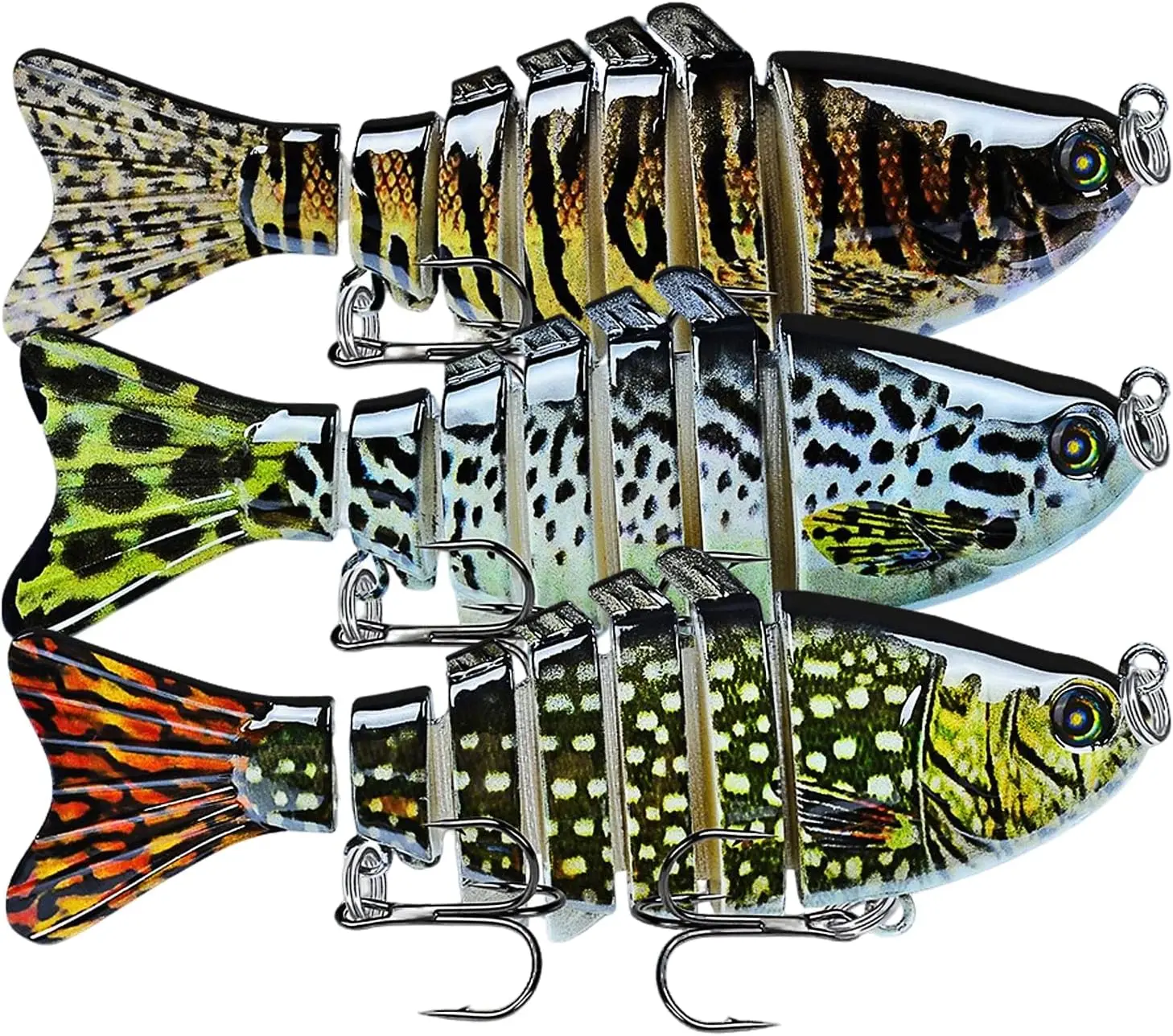 

Multi-Jointed Slow Sinking Lifelike Swimbait Fishing Lures for Bass Trout in Freshwater Saltwater