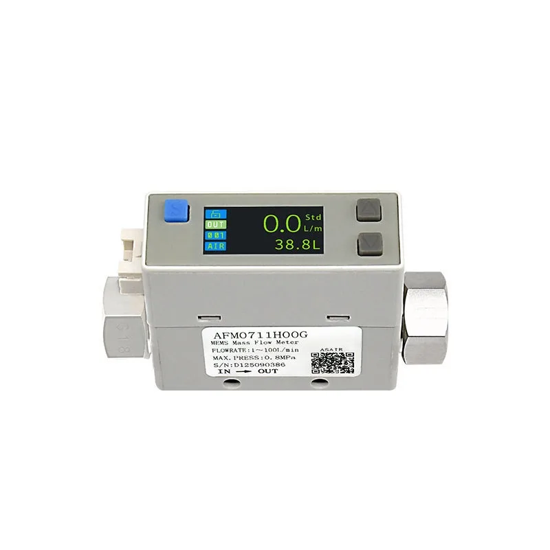 Aosong MEMS Thermal Gas Mass Flowmeter Compressed Air AFM07 Threaded FIT FOR SMC Flow Switch
