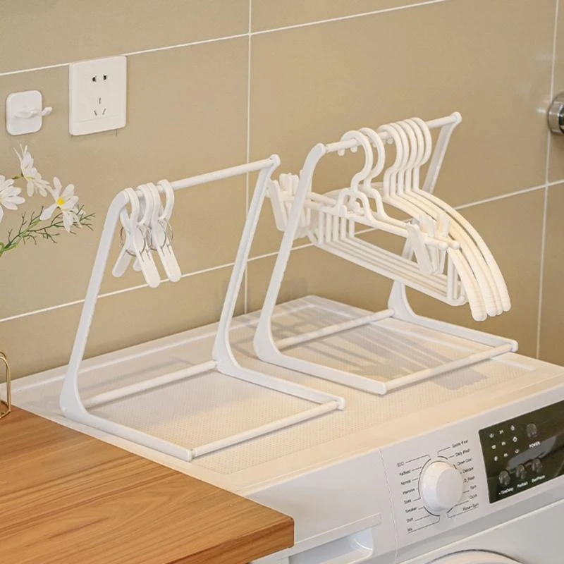 R1WA Triangle Clothes Hanger for Closet Bathroom Desktop Kitchen Towel Rack
