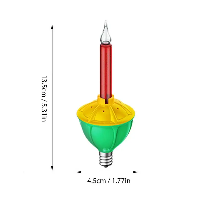 Lampu cairan gelembung multiwarna bohlam antik lampu gelembung Natal bohlam pengganti pohon Natal hiasan tempat lilin