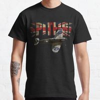 NEW BEST TO BUY RAF Supermarine Spitfire T shirt ww2 Fighter Classic T-Shirt