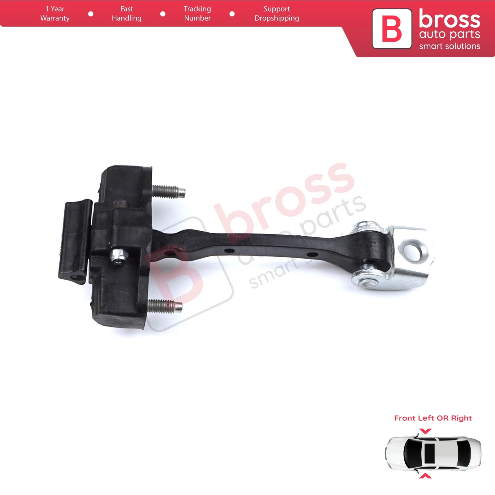 BDP1310 Front Left or Right Door Catch Hinge Brake Stop Check Strap Limiter for Citroen C4 Cactus 2014-On 9801290780