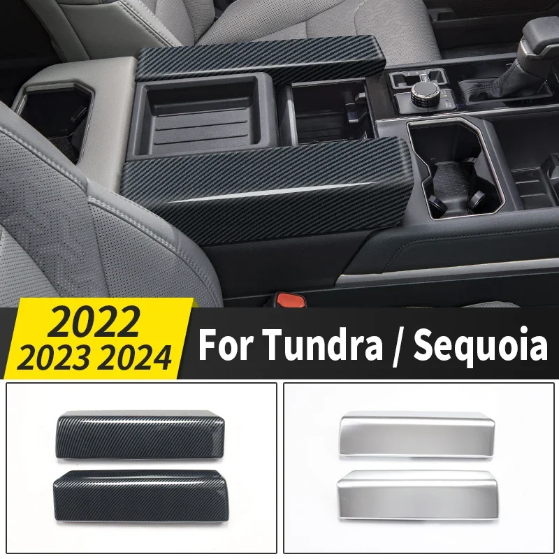 

Suitable for 2022-2024 Toyota Tundra Sequoia car armrest box decoration stickers internal upgrade high-end modified accessories