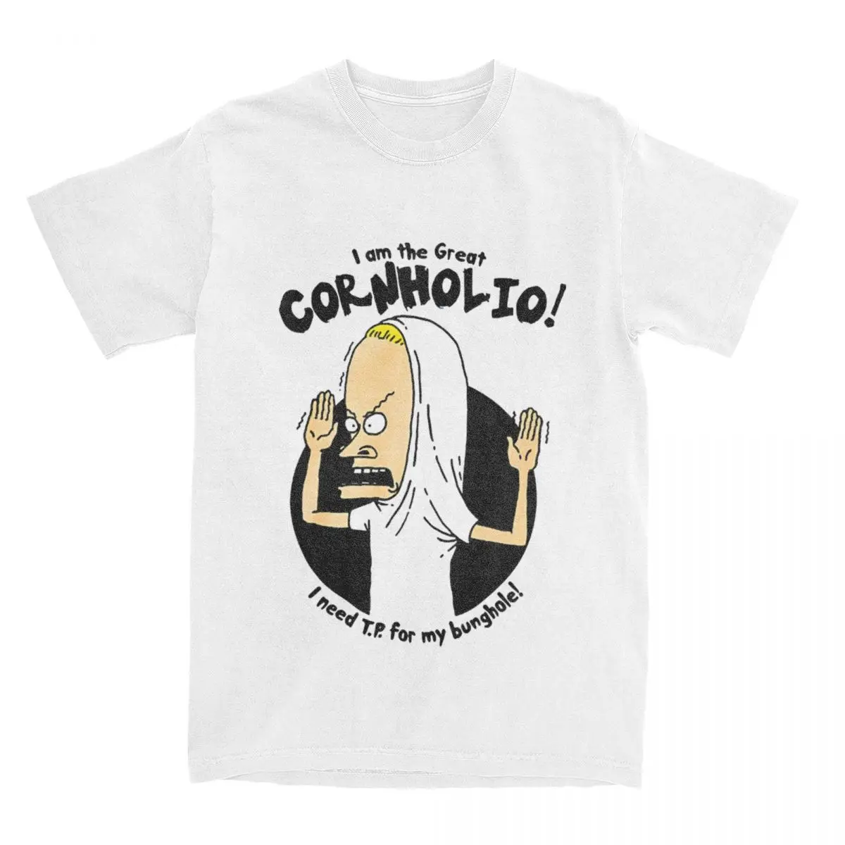 The Great Cornholio Scary for Men Women T Shirts Beavis and Butthead Accessories Fashion Tee Shirt T-Shirt Cotton Big Size Tops