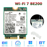 New Wi-Fi 7 BE200 Bluetooth 5.4 Wifi Card BE200NGW 2.4/ 5/ 6 GHz 5.8 Gbps For Windows 11 PC Laptop