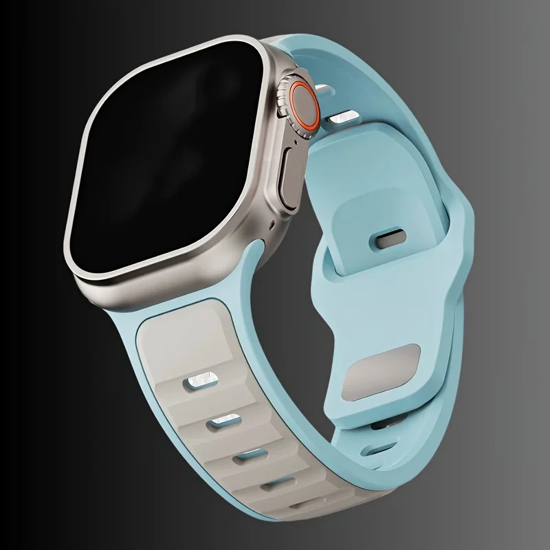 Silikonarmband für Apple Watch Series Ultra3 49mm 46mm 42mm 44mm 45mm 45 44mm Sportarmband iWatch 11 10 9 8 7 6 SE 5 Zubehör