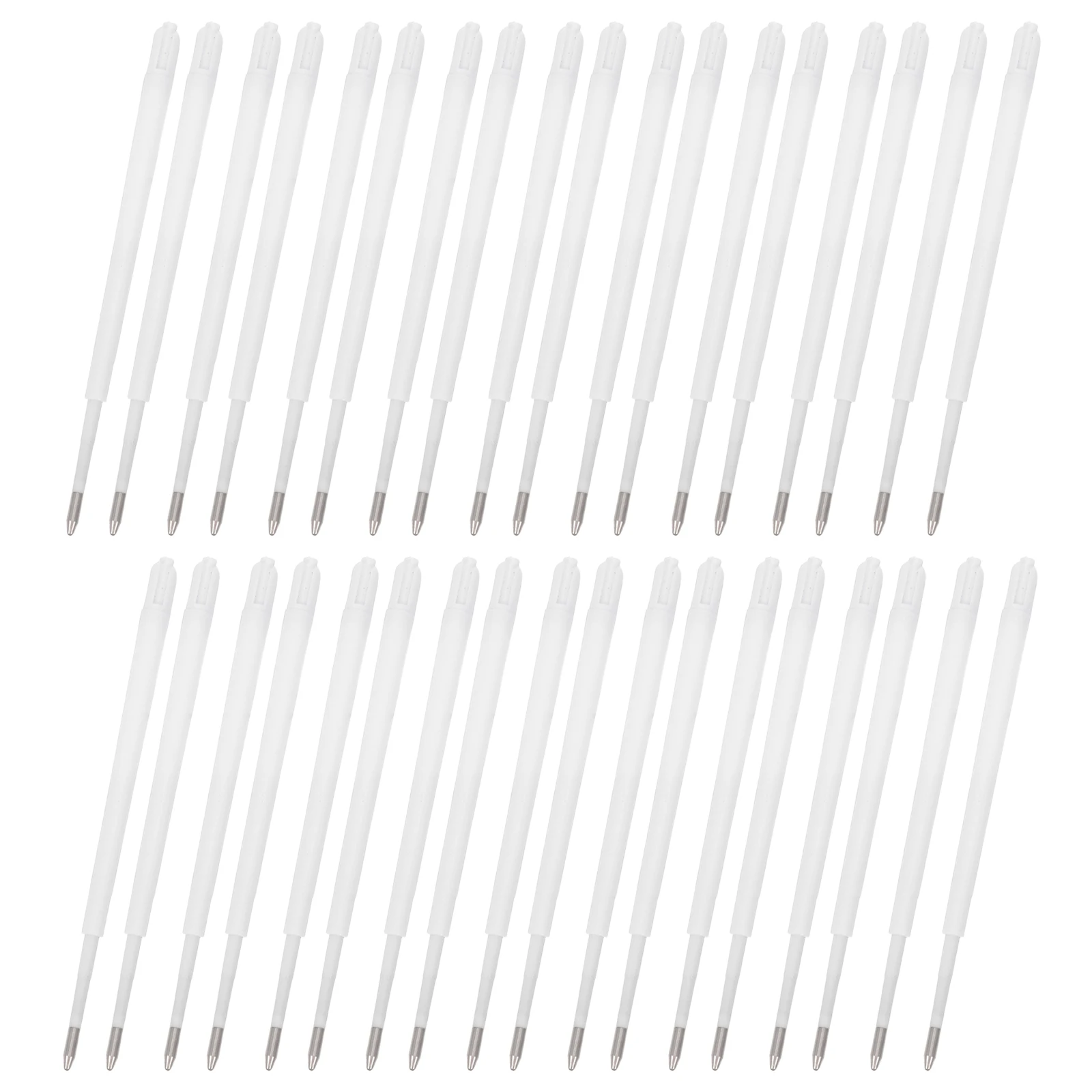 

100Pcs Ballpoint Pen Refills Plastic Blue Ink Smooth Writing Large Capacity Office School Supplies Universal Replaceable Click