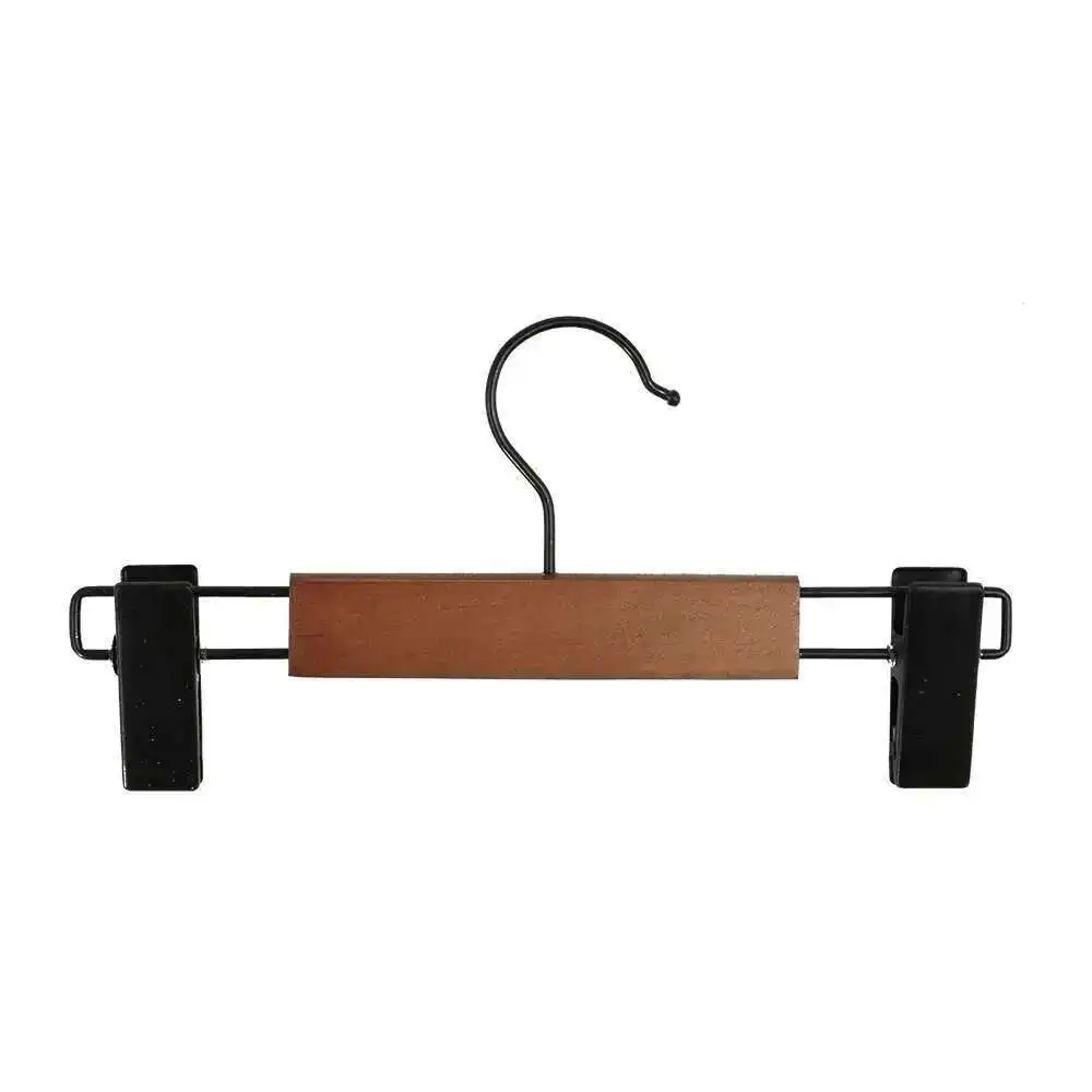 5 pezzi di alta qualità in legno massello retrò gonna gancio gancio pantaloni per adulti clip organizer con clip per pantaloni 28 cm o 24 cm