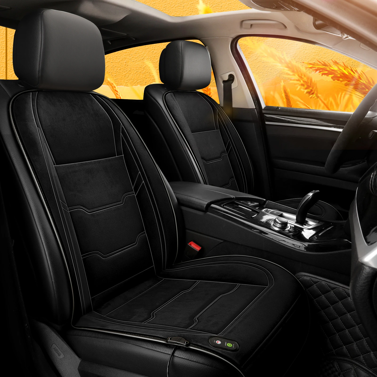 وسادة مقعد سيارة عالمية ساخنة 12 فولت 24 فولت بطانية تدفئة شتوية دافئة - وسادة تدفئة لمقعد السيارة لجميع المواسم