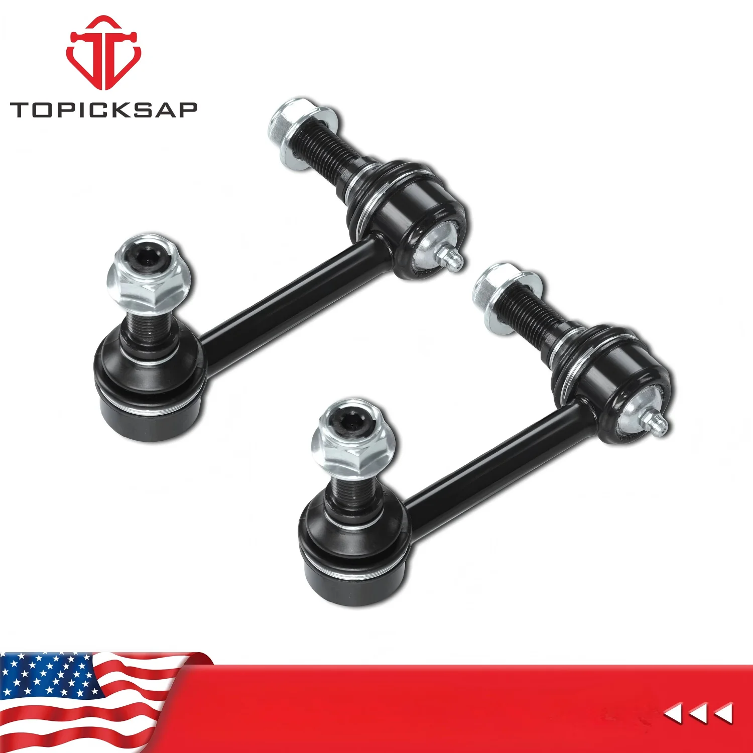 TOPICKSAP 2Pcs Front Sway Bar End Link Kit for Buick Rainier/Chevy Trailblazer/GMC Envoy 2004-2009 Suspension K80824 K80825