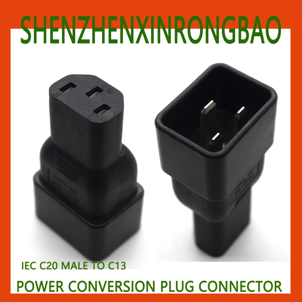 

1pcs IEC 320 C13 Male To Female C20 angled adapter,C20 to C13 AC Plug convert adapter,IEC PDU PSU USP PLUG Converter Adapter