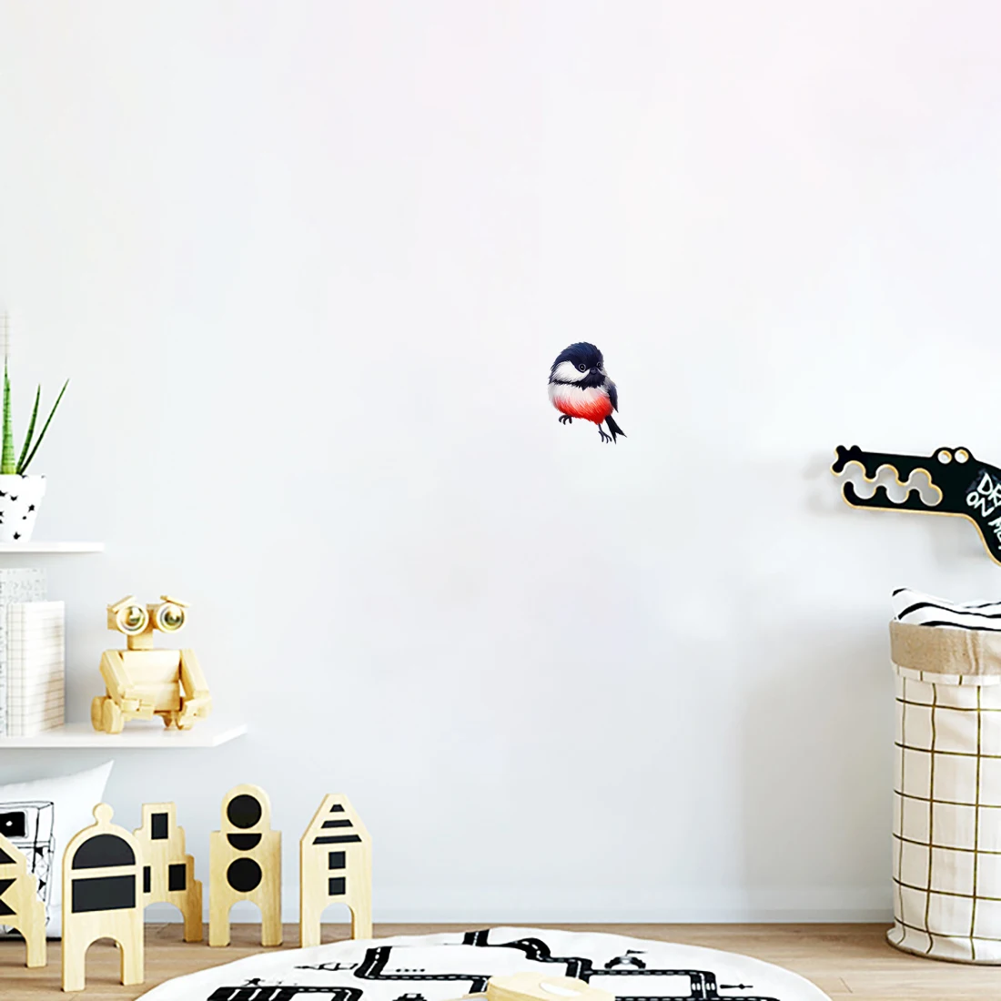 Three Ratels QN11 Cute Colorful Birds Home Decoration Wall Decal Computer Phone Decal Waterproof Car Decal Toilet Decal