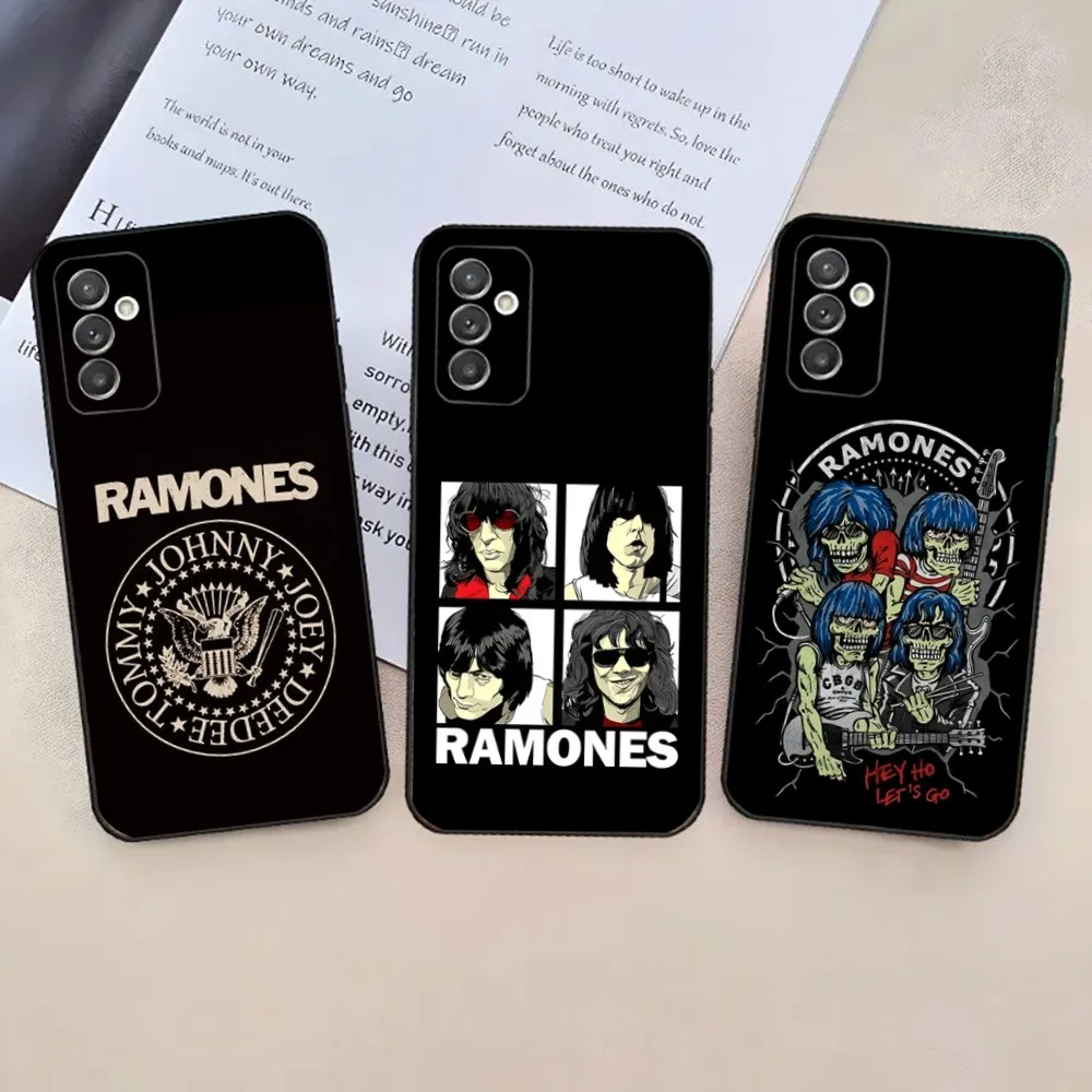 R-RamonesS Rock Cool Hey Ho Phone Case For Samsung Galaxy A20,A21s,A22,A31,A32,A52,A53,A72,73,A80,A91 Soft Black Phone Cover