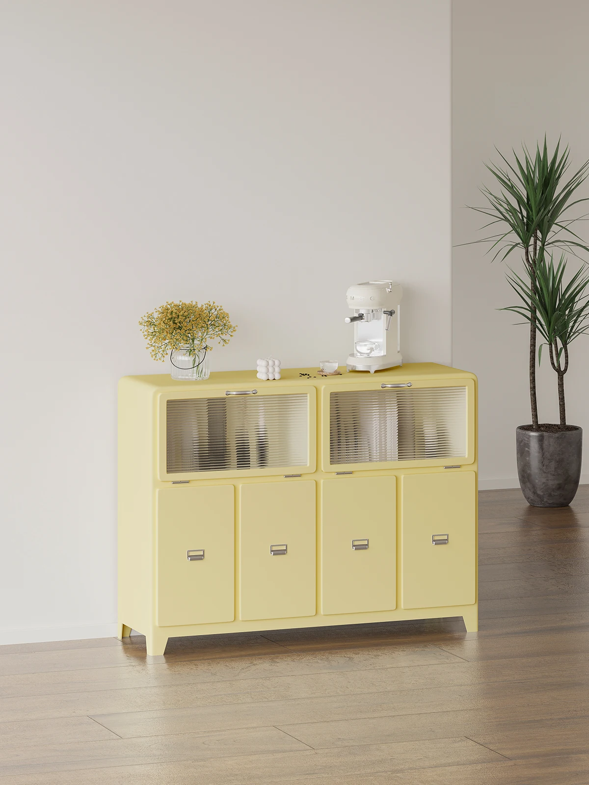 Simple ins-style vintage coffee cabinet, sideboard locker, home commercial multi-functional storage cabinet