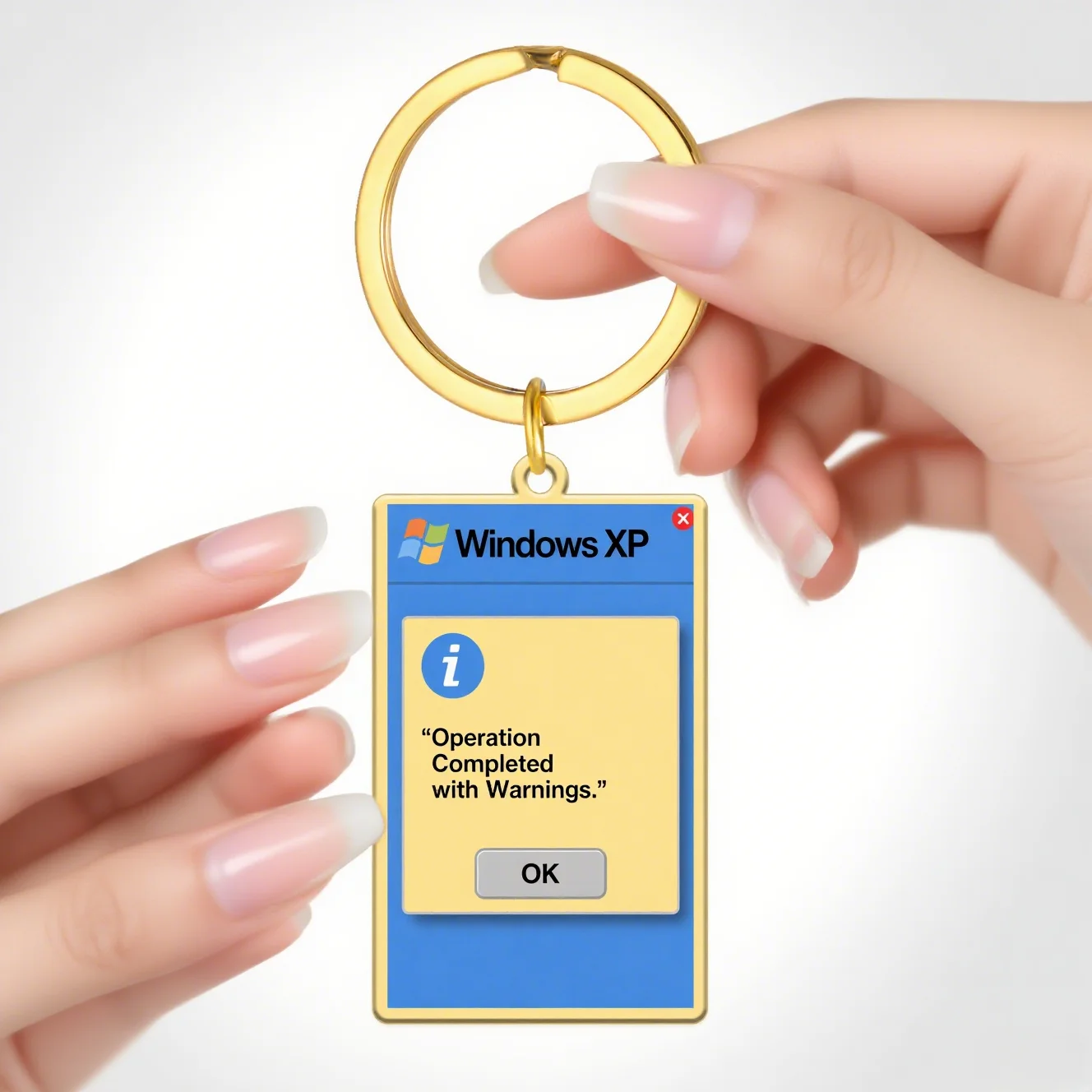 

Custom Computer Pop - Up Keychains Warning Confession Freely Customize Display Text Or Names Unique Personalized Ornaments Gifts