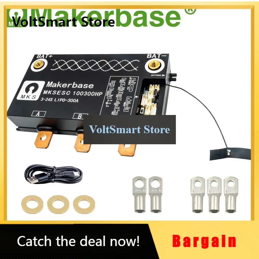 VoltSMakerbase Vesc Vehicle Controller 100300hp 100v 300a Bear High Voltage High Current Benjamin Esc Scooter Accessories