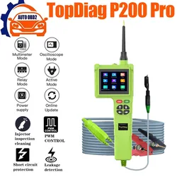 TopDiag P200 Pro Smart Hook Master Edition Car Circuit Tester 9-48V Automotive Power Probe Electrical System Diagnostic Tester