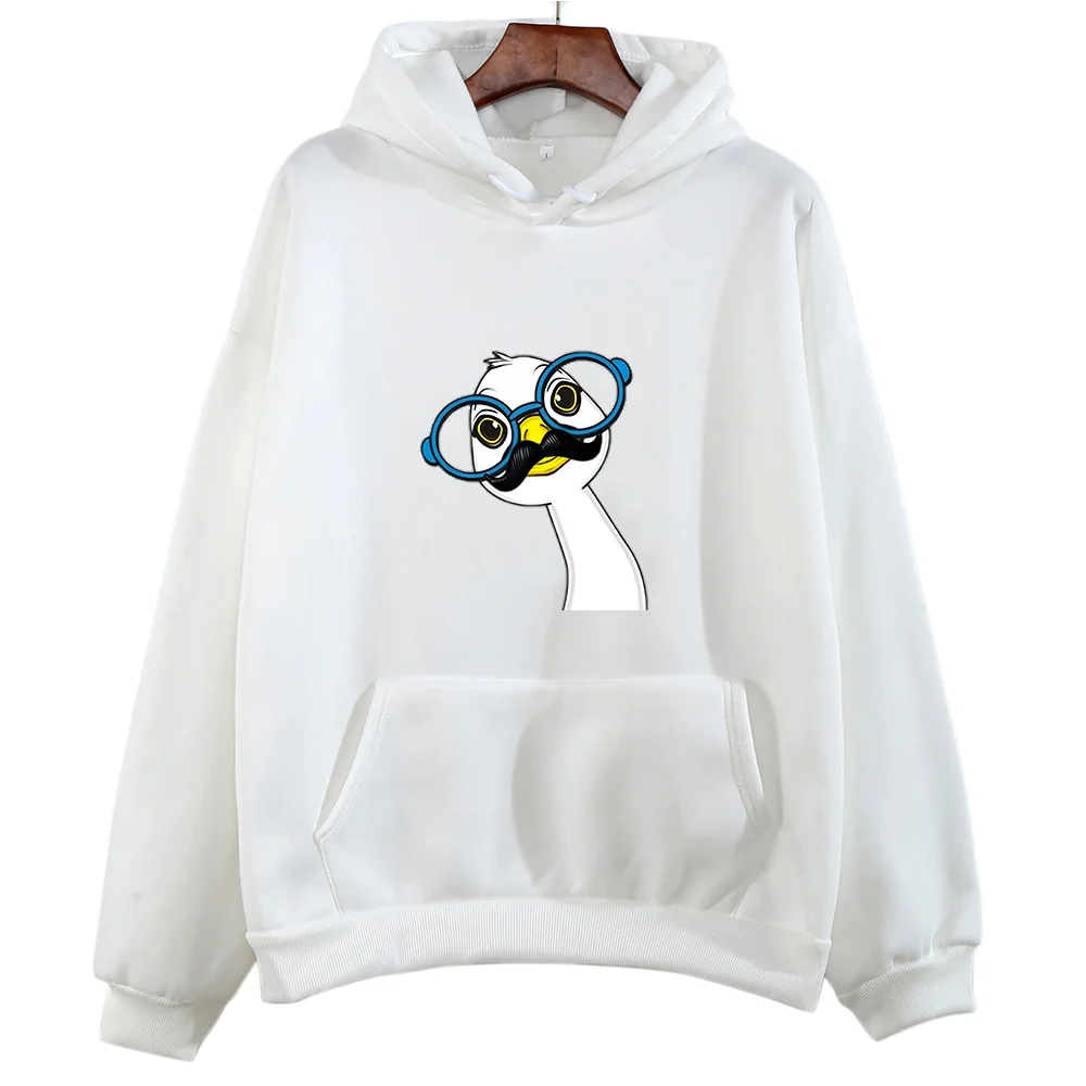 Goose The Band 2024 Summer Tou Hooded Cartoon Print Harajuku Sweatshirt for Autumn/Winter Punk Clothing Moletom Retro Pullovers