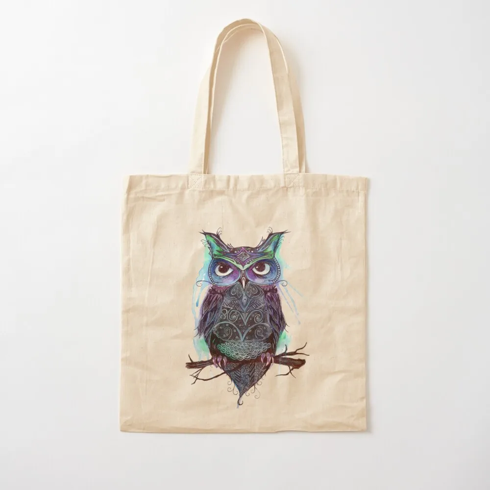 Moon owl Tote Bag Canvas shoulder bag canvas tote bags canvas tote Cloth bags