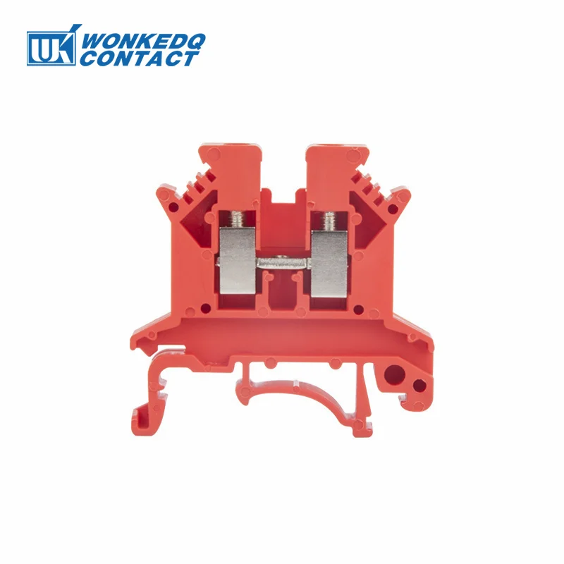 10 Stuks UK 2.5 Klemmenblok UK2.5B Schroefverbinding Sluit Strip 2.5B 2.5mm2 Kabel Elektrische Din Rail Draad Connector