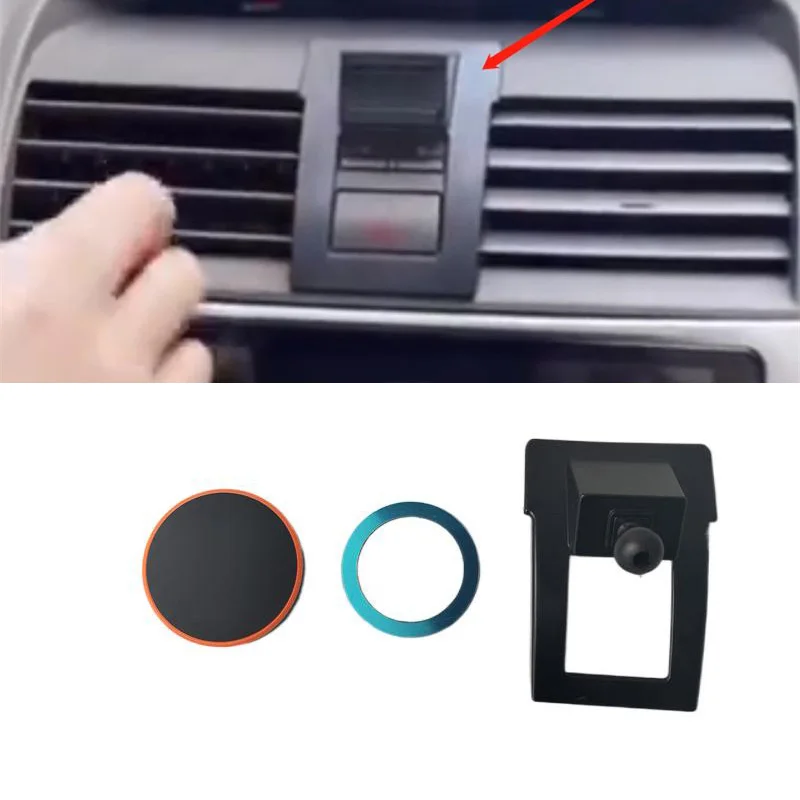 1Set ABS For 2006-2011 Toyota Camry MK6 Special Car Phone Holder Fixed Bracket Stand Mobile Magnetic Attraction Function