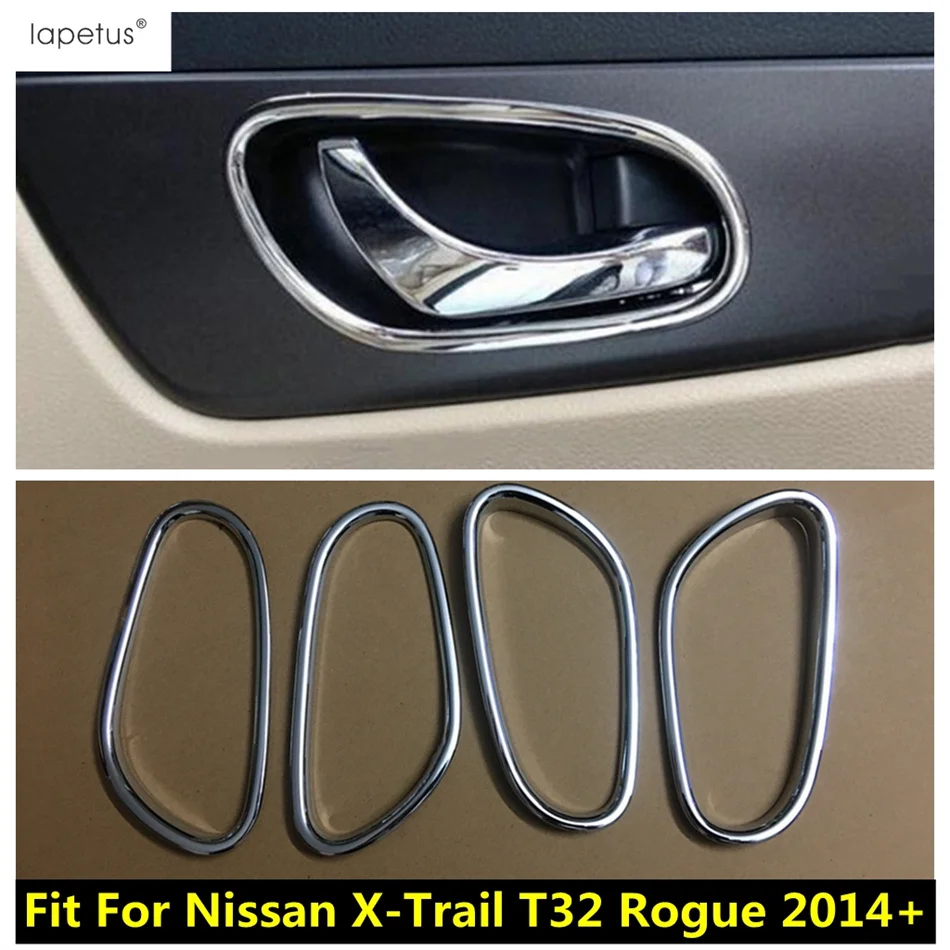 

Car Inner Door Handle Bowl Frame Decoration Cover Trim Chrome Interior Accessories Fit For Nissan X-Trail T32 Rogue 2014 - 2020