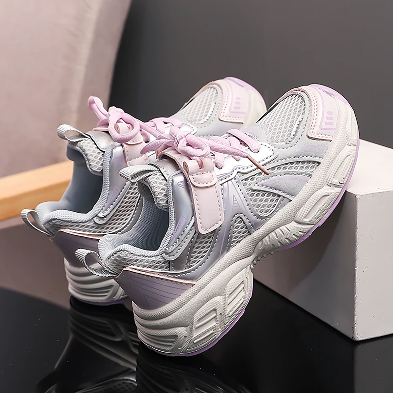 2025 Autumn New Children's Sports Shoes Comfortable and Breathable Boys' Tennis Shoes Soft soled Anti slip Girls' Casual Shoes