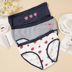 Women's Underwear Lovely Girl Comfort Briefs Mid Waist Seamless Strawberry Panties M-XL Breathable Female Lingerie