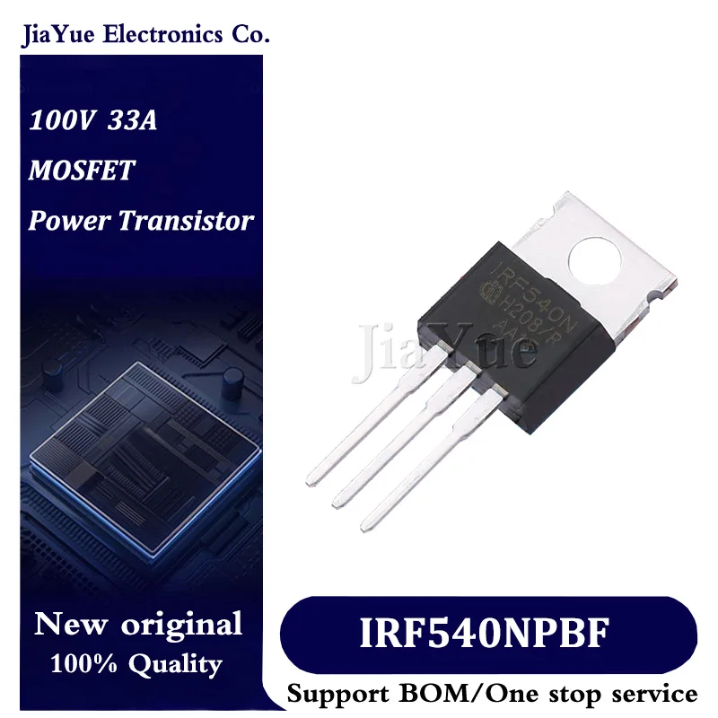 

5pcs/lot 100% New Original Chips IRF540NPBF TO-220AB 100V 33A MOSFET Field effect tube Power Transistor IRF540NPbF