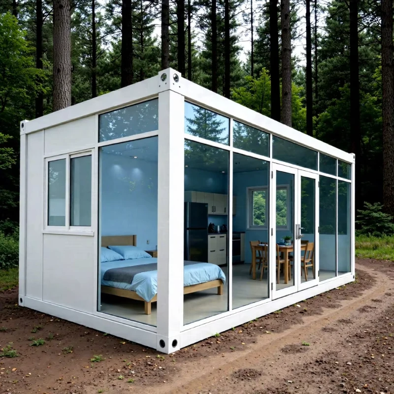 Oil Camp Prefabricated Movable 20ft Flat Pack Container Container House for Office Ready Made House Portable Office Luxury House