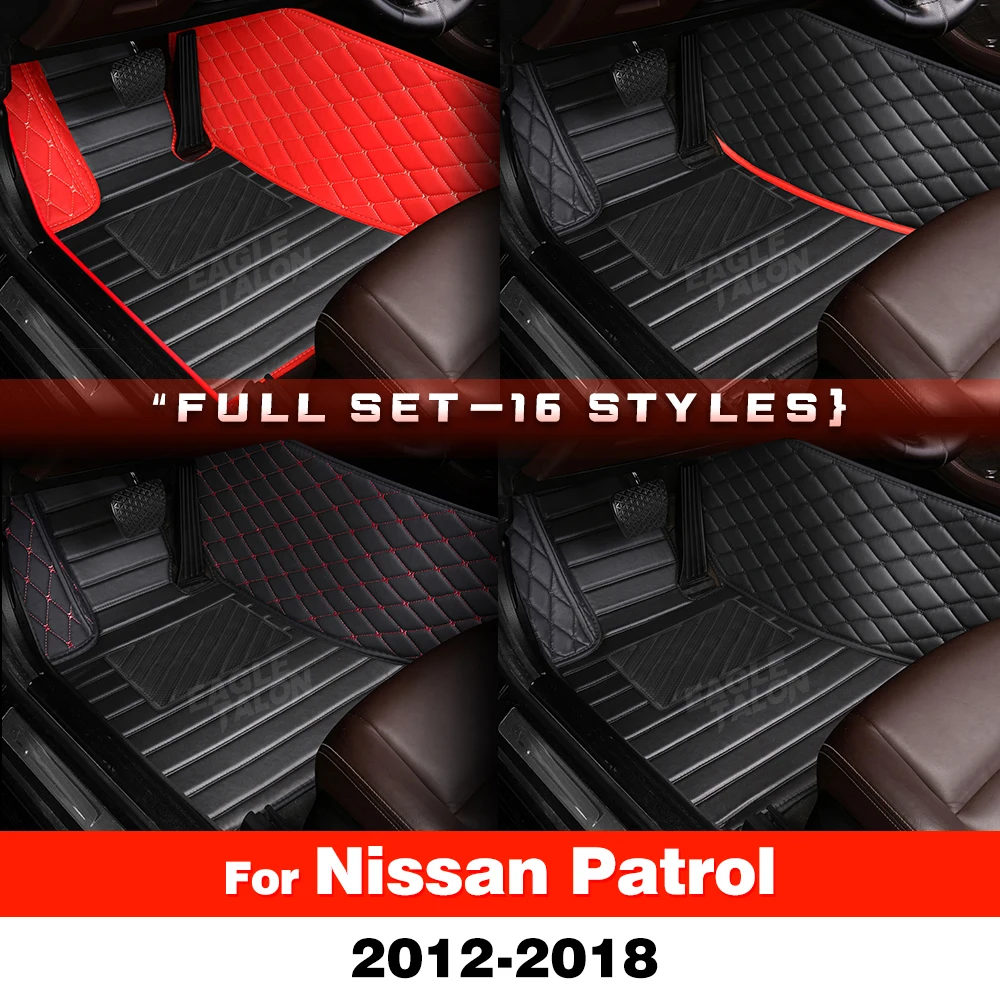

Автомобильные коврики для Nissan Patrol 2012 2013 2014 2015 2016 2017 2018 на заказ, автомобильные подушечки для ног, ковер, аксессуары для интерьера