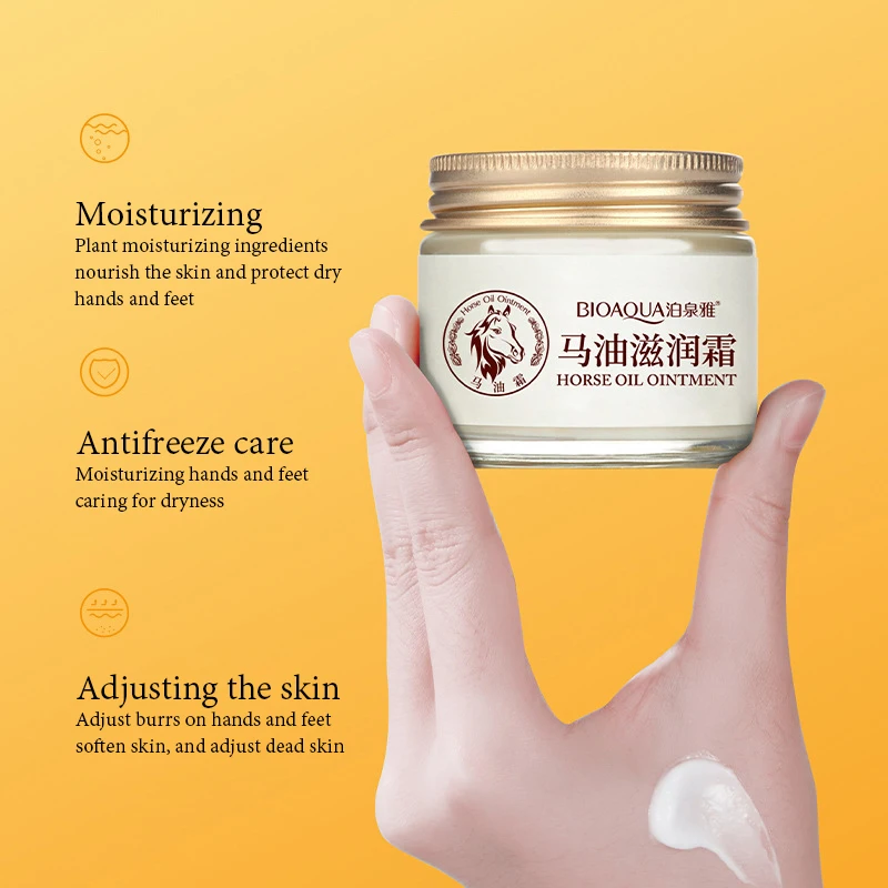 BIOAQUA Horse Oil Face Cream Moisturizing Facial Moisturizer Body Hand Foot skincare Creams Face Body Skin Care