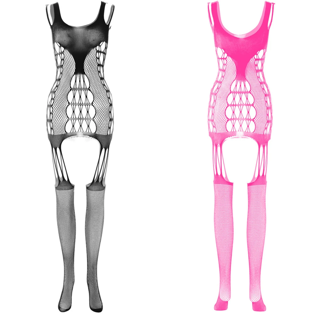 

Женский модный сетчатый эротический комбинезон для взрослых, облегающее нижнее белье