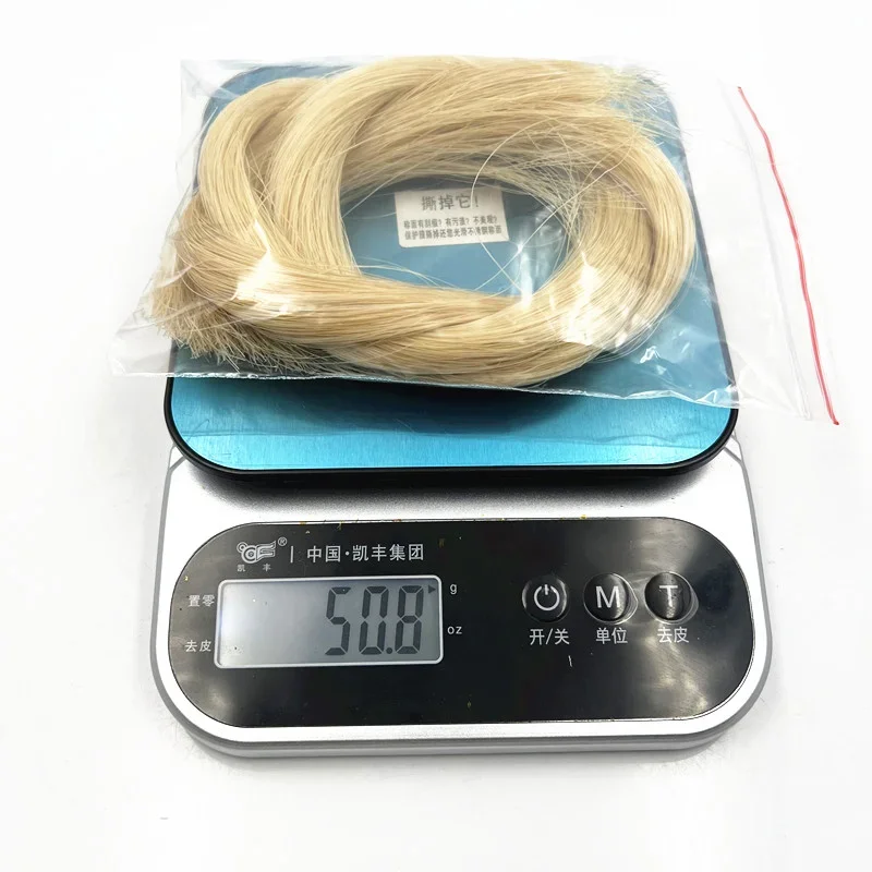 100g Best quality horse tail Stallion Mongolia natural horsehair,viola violin cello bass erhu bow hair Natural true horsetail