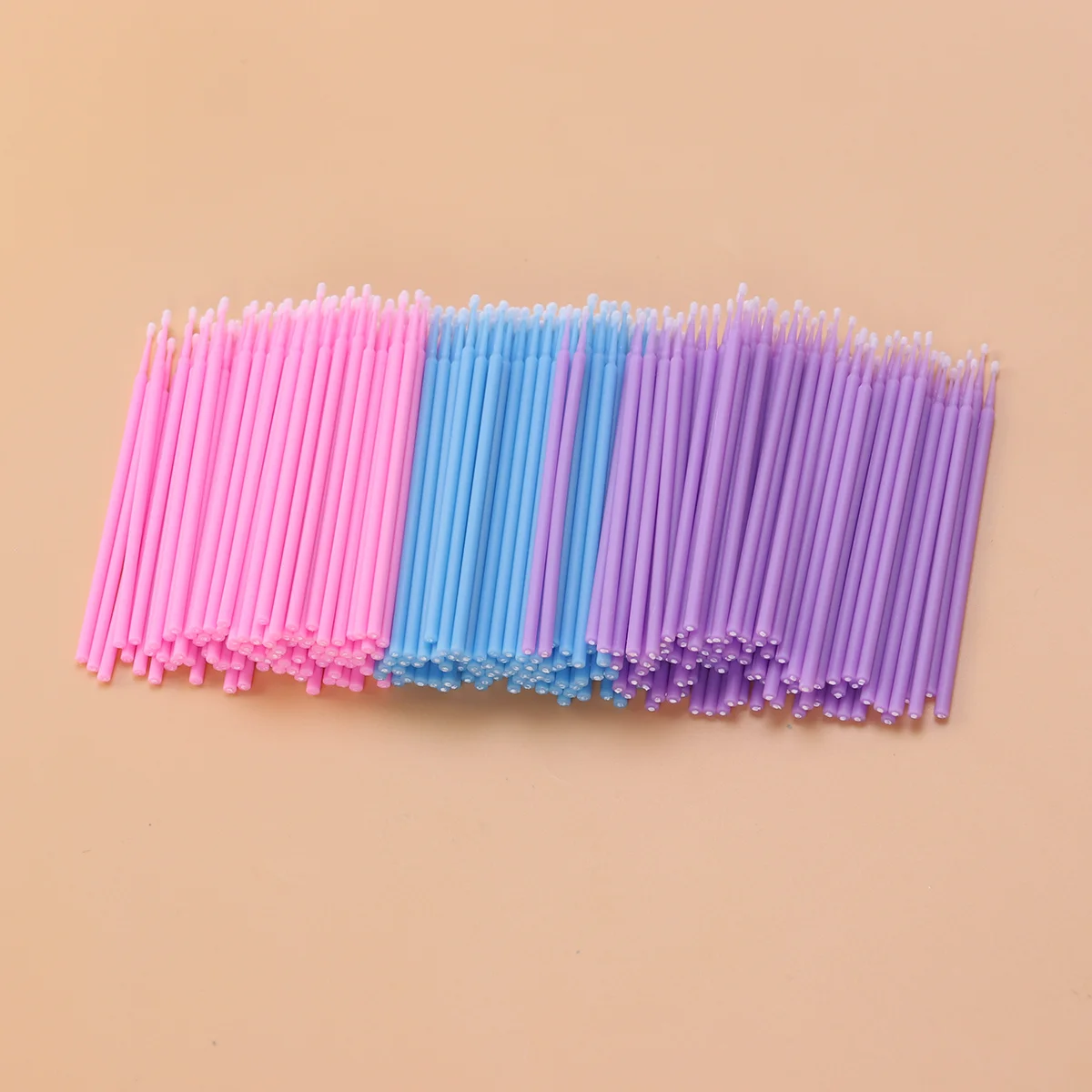 300 Pcs Eyelash Sticks Cotton Swabs Micro Brashi Applicator Brush Extension Miniature