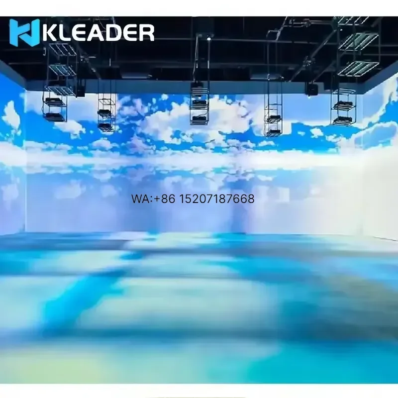 Wmwmnu for Immersive Projection Virtual Meditation Room 360 Degrees Calming Projection Box 3D Beach Nature Immersive