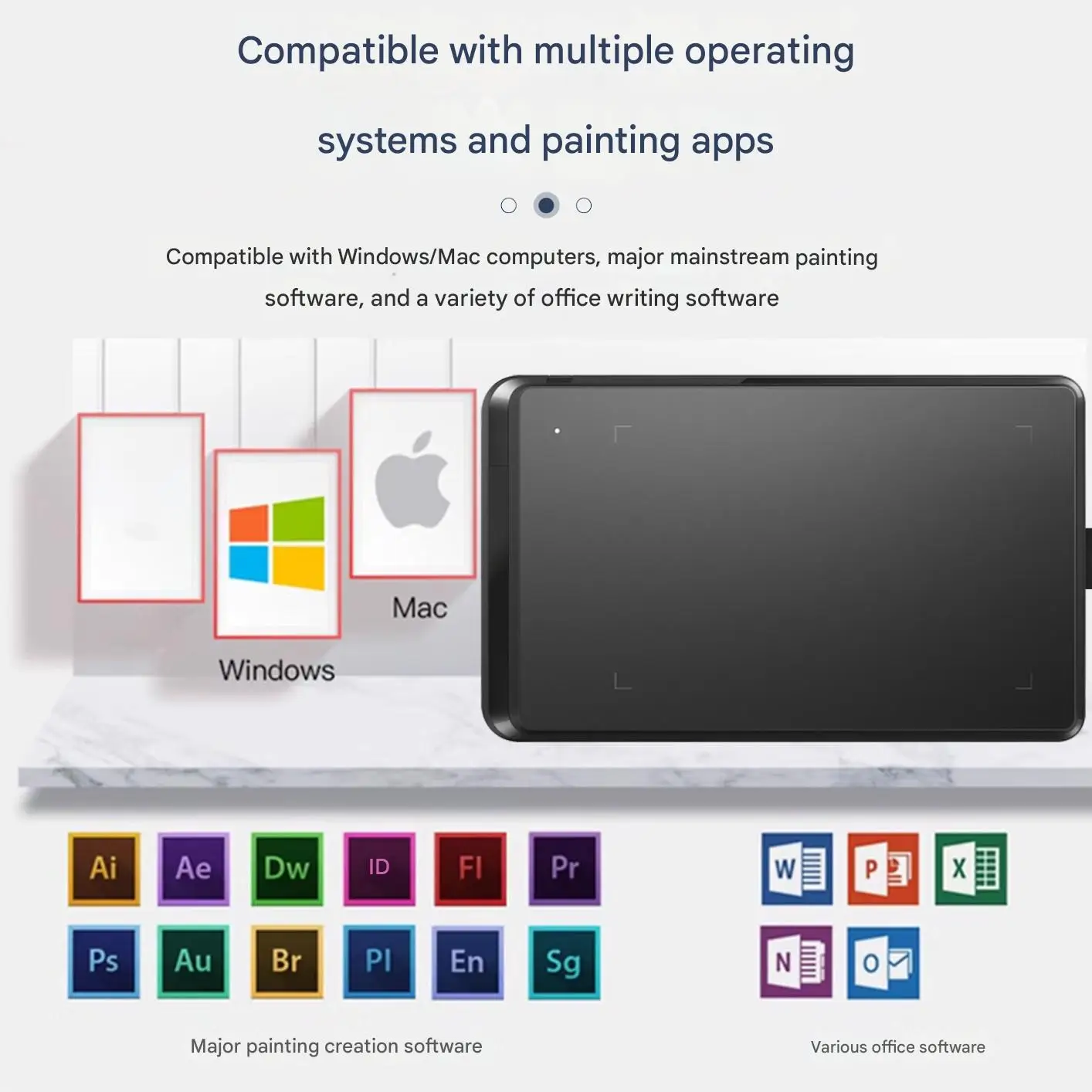 UGEE HU851製図板 8.5インチ 描画ボード ペン付き、Androidスマートフォン、ノートパソコン、グラフィックタブレットと簡単に接続可能