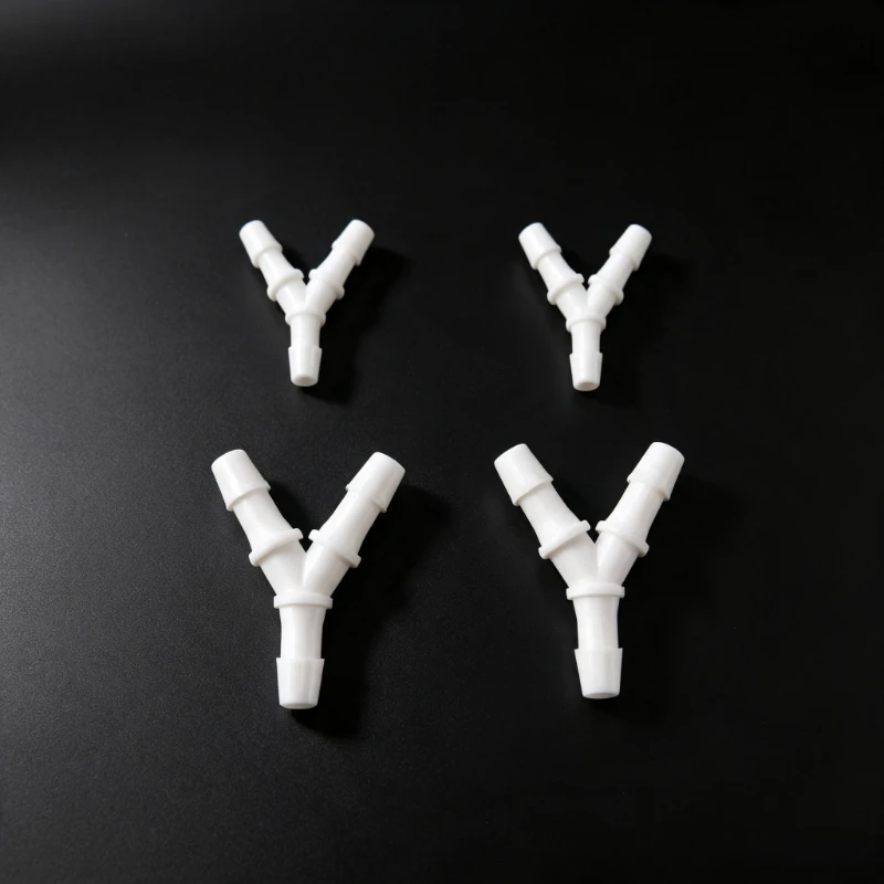 20PCS White Y Shape Ink Tube Connector for Mimaki / Roland / Mutoh Eco Solvent Wide Format Printer Ink Supply Pipeline Fitting