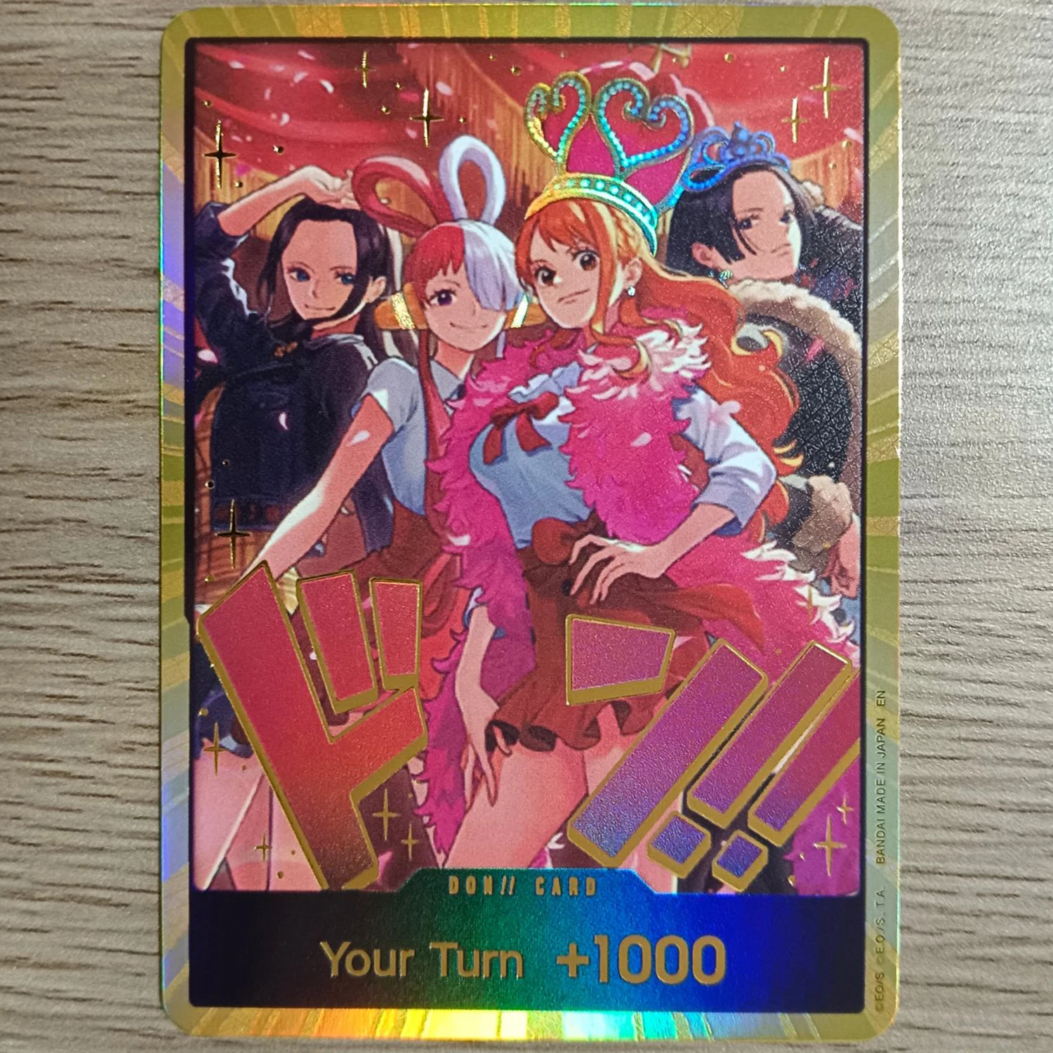 OPCG English 10Pcs/Set GOLD FOIL Don!! Cards Nami/BOA Hancock/Robin Special Set Display Collection Proxy Card
